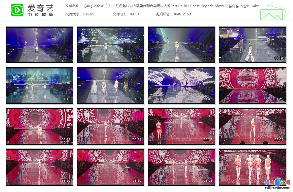 【自整理】国内内衣秀 23年第二期【8v 3.5g】【百度网盘】