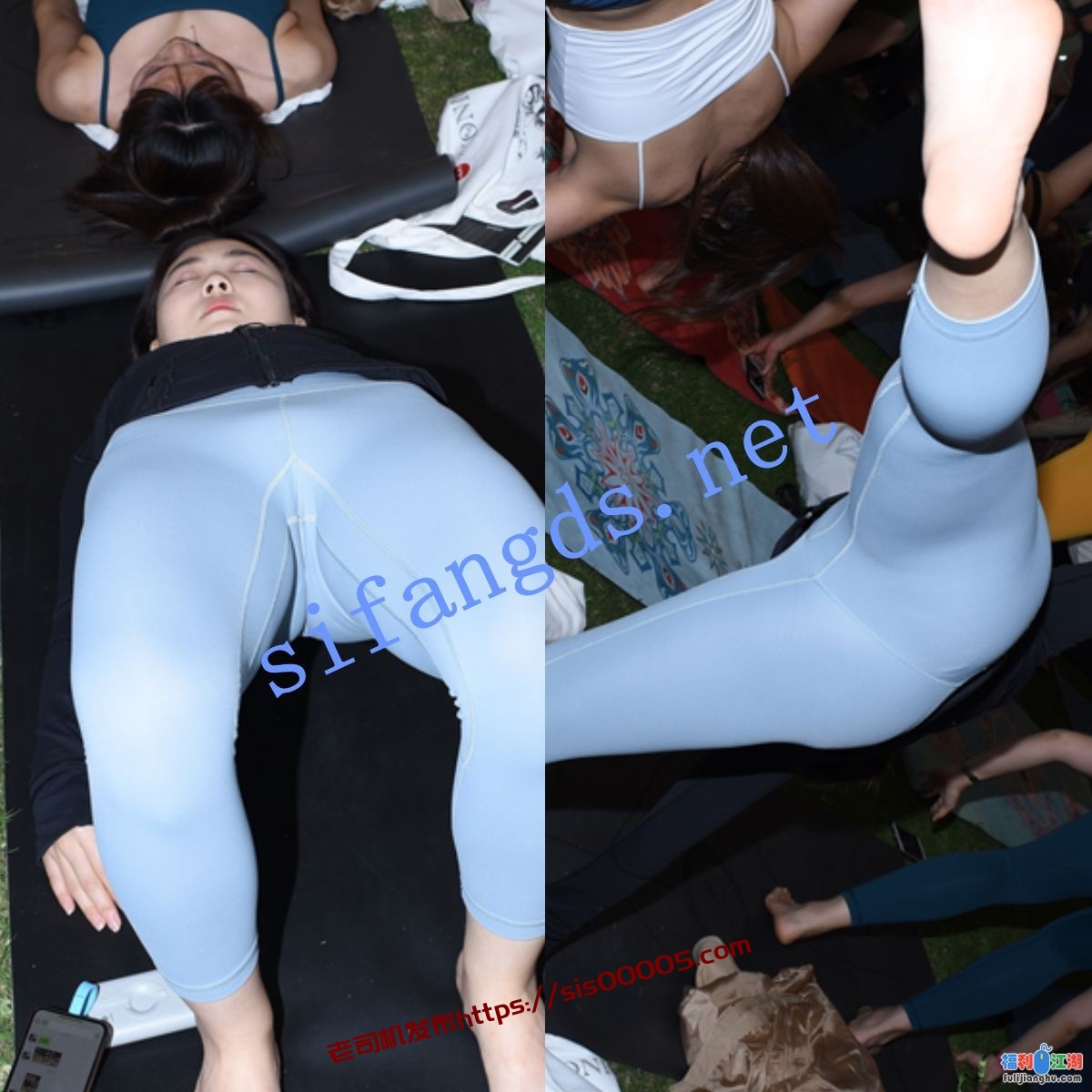 ❤️【成都户外瑜伽】透明瑜伽裤 骚丁姨妈巾蕾丝无内（3）【6G】